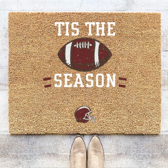 Tis The Season - Football Coir Doormats