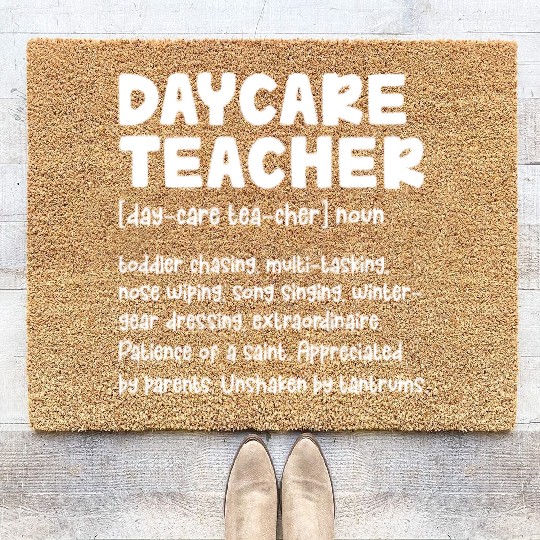 Daycare Teacher Definition Coir Doormats