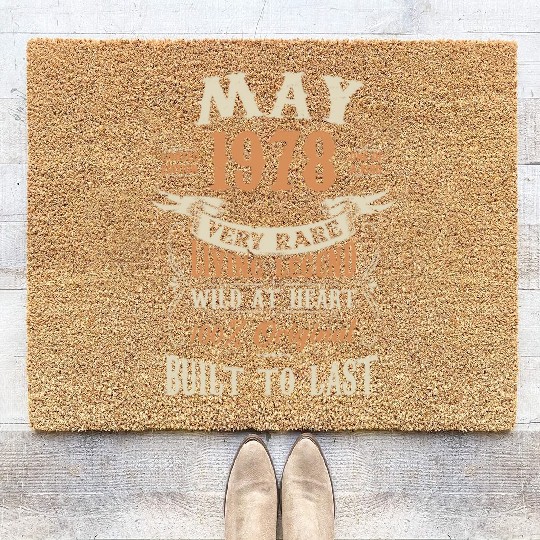 May 1978 Birthday Surprise Coir Doormats