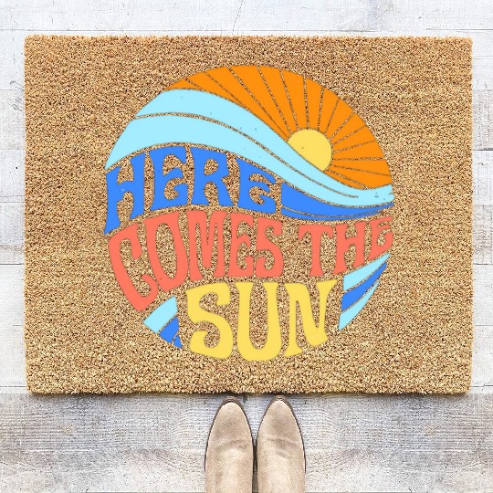 Here comes the sun Coir Doormats