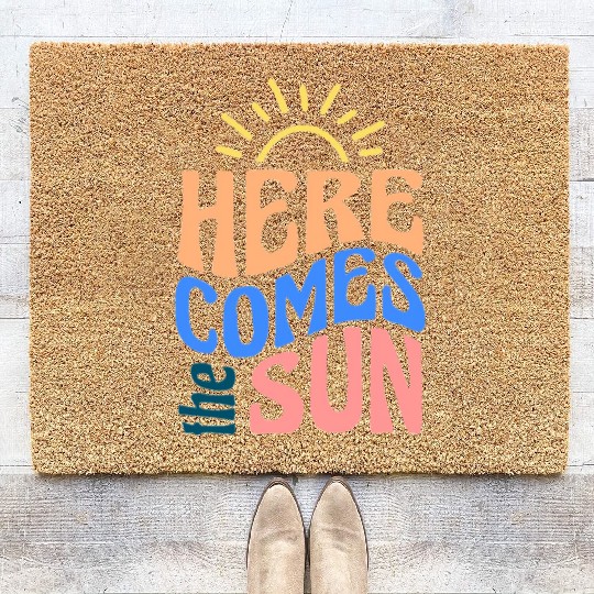 Here comes the sun Coir Doormats