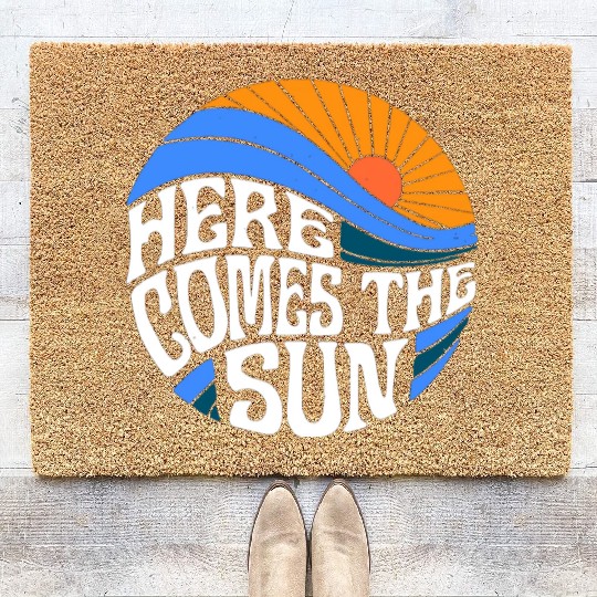 Here comes the sun Coir Doormats