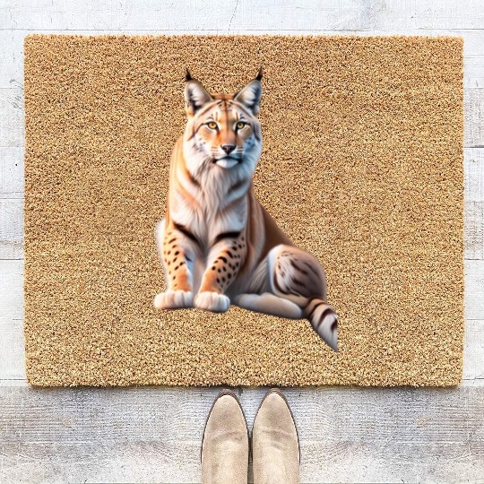 Majestic Cheetah Portrait Design Coir Doormats