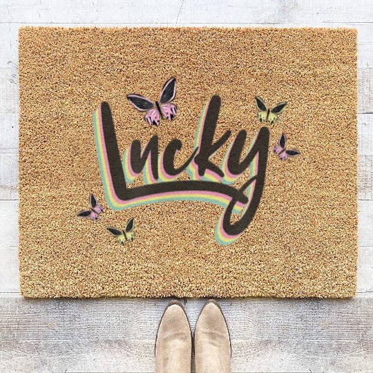 Lucky Butterflies Coir Doormats