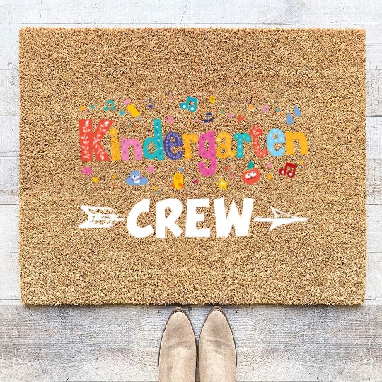 Kindergarten Crew Teacher Team Kinder squad Coir Doormats