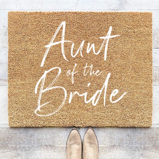 Aunt of the bride for wedding Coir Doormats