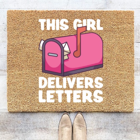 Postal Worker Mail Lady Mail Carrier Postal Coir Doormats
