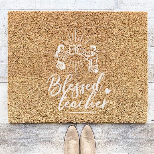 Blessed Teacher Coir Doormats