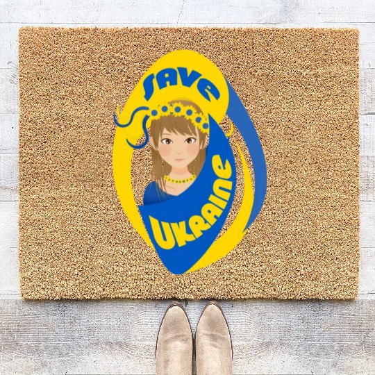 Save Ukraine 1 Coir Doormats