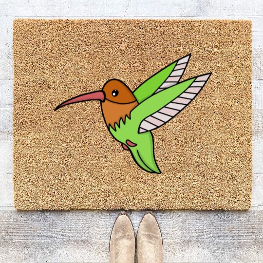 A Sweet Hummingbird Coir Doormats