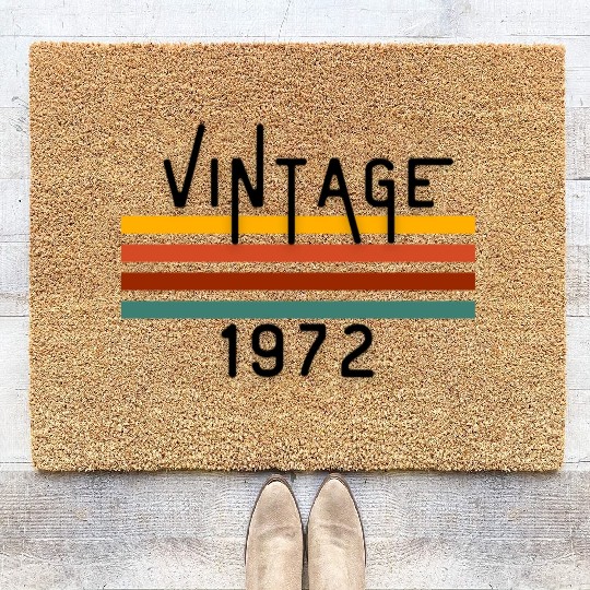 Vintage 1972 Retro Coir Doormats