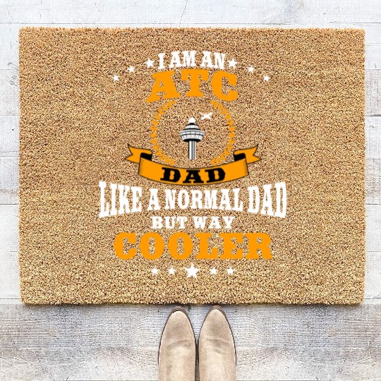 Great ATC Dad Outfit Air Traffic Controller Coir Doormats
