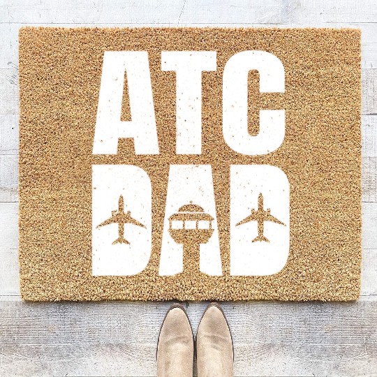 Great ATC Dad Outfit Air Traffic Controller Coir Doormats