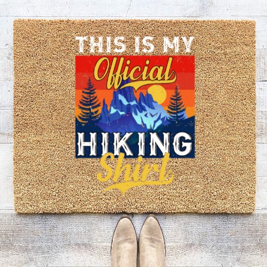 Official Hike Coir Doormats Wanderlust Mountain Love