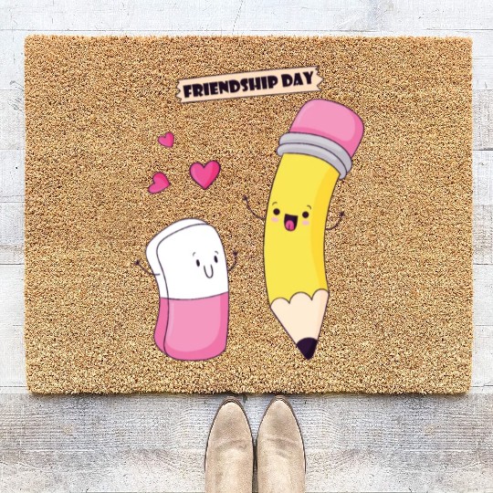 HELLO KINDERGARTEN - FRIENDSHIP DAY Coir Doormats