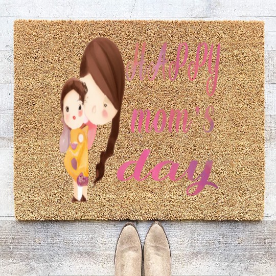 happy moms day - Mother's day Coir Doormats
