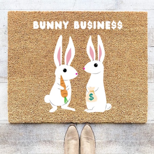 Bunny Business Coir Doormats