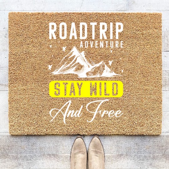 Road Trip Trip Traveller Freedom Coir Doormats