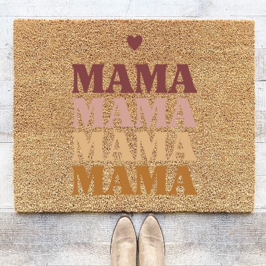 Mama, Mother's Day Gift, Gift For Mom Coir Doormats