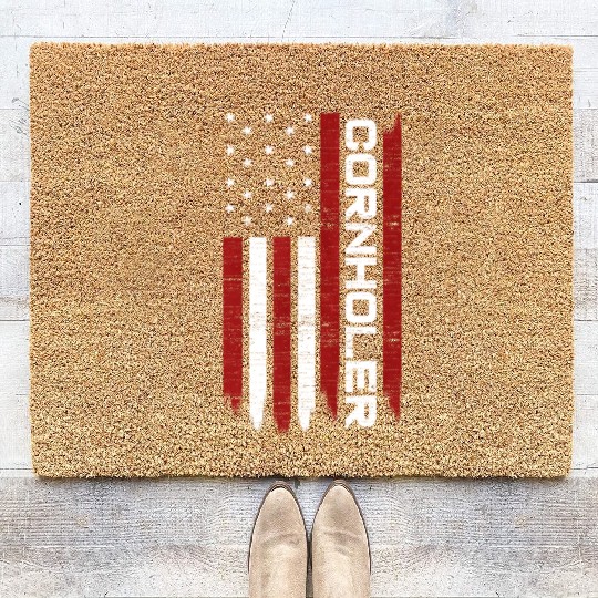 Cornhole Usa Flag Cornholer Bean Bag Game Coir Doormats