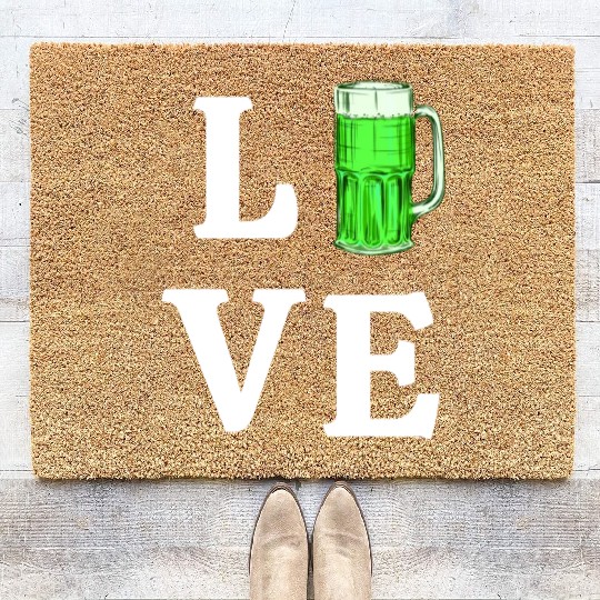 Love Green Beer Coir Doormats