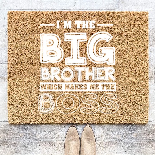 Im the big brother - Funny Big Brother Boy Coir Doormats