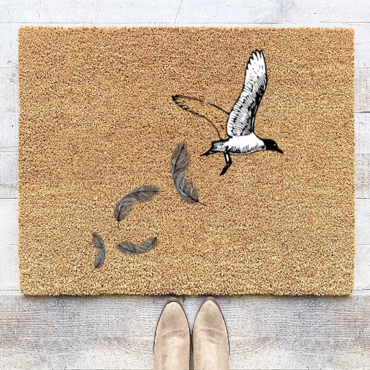 hummingbird parrot owl wing feather pigeon sparoow Coir Doormats