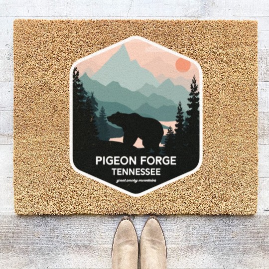 Pigeon Forge Great Smoky Mountains Coir Doormats