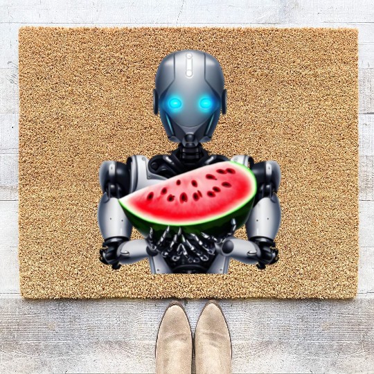 Watermelon for the robot Coir Doormats
