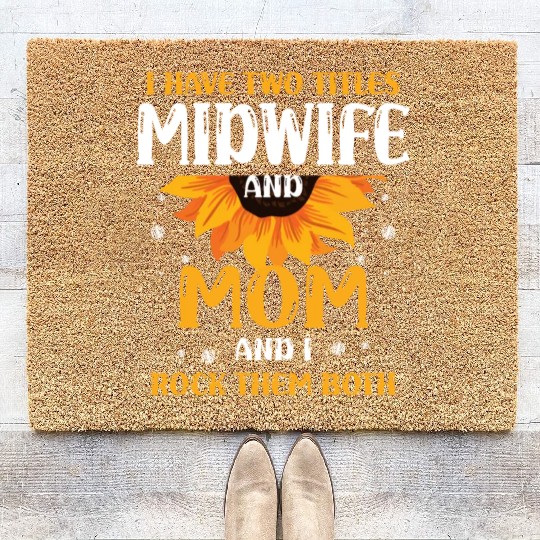 Doula Midwifery Birth Childbirth Pregnancy Midwife Coir Doormats