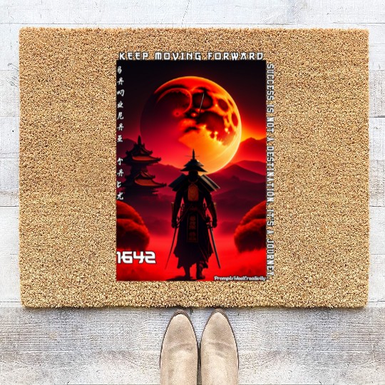 Samurai Warrior Art Coir Doormats