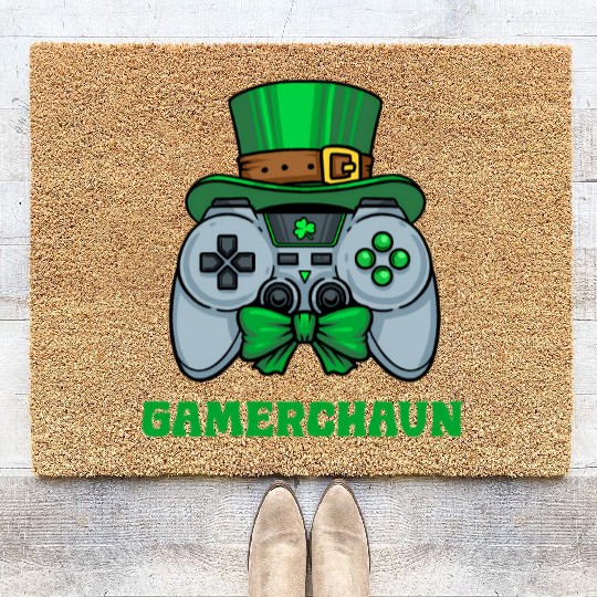Gamerchaun Gamer St Patrick'S Day Toddler Lucky Coir Doormats