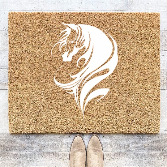 Horse Horse Head Pony Colt Coir Doormats