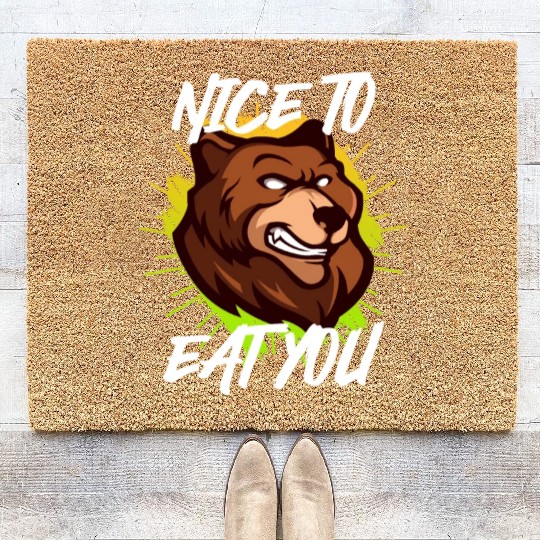 Nice to eat you Nature boy Mountain lover Coir Doormats