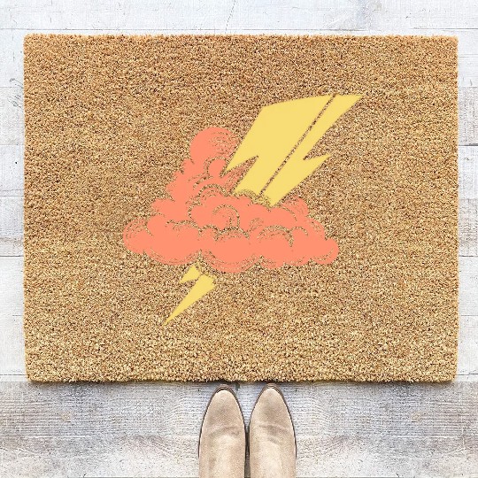 Lightning Bolt Coir Doormats