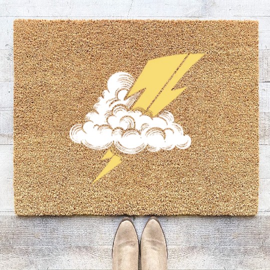 Lightning Bolt Coir Doormats