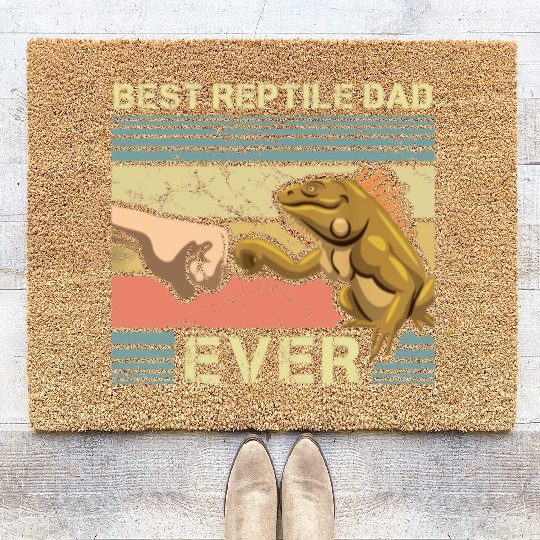 Best Reptile Dad Ever Coir Doormats