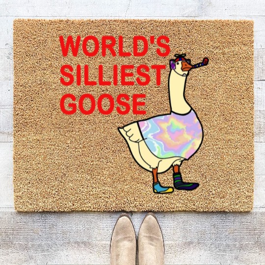 World's Silliest Goose Coir Doormats
