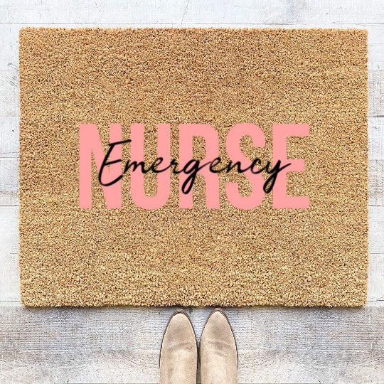 Er Nurse Emergency Room Nurse Registered Nurse Coir Doormats