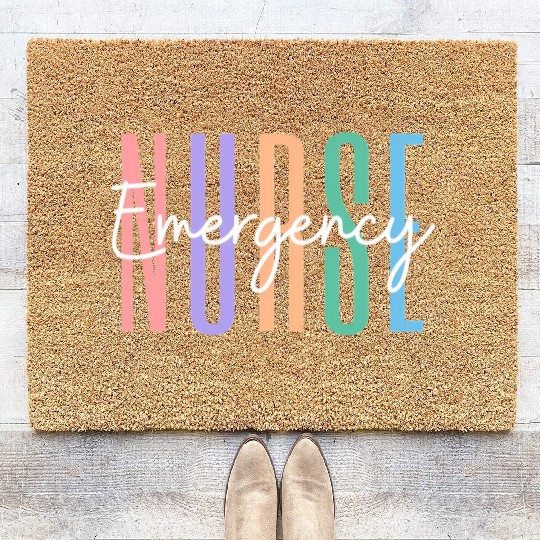 Er Nurse Emergency Room Nurse Registered Nurse Coir Doormats