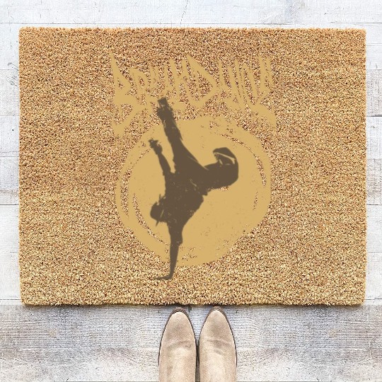 Breakdance Dancer Retro Hip Hop Street Dance Coir Doormats