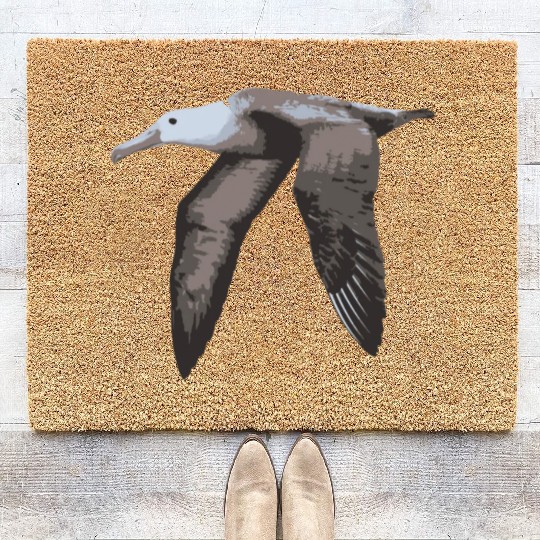 Albatross Bird Illustration Coir Doormats