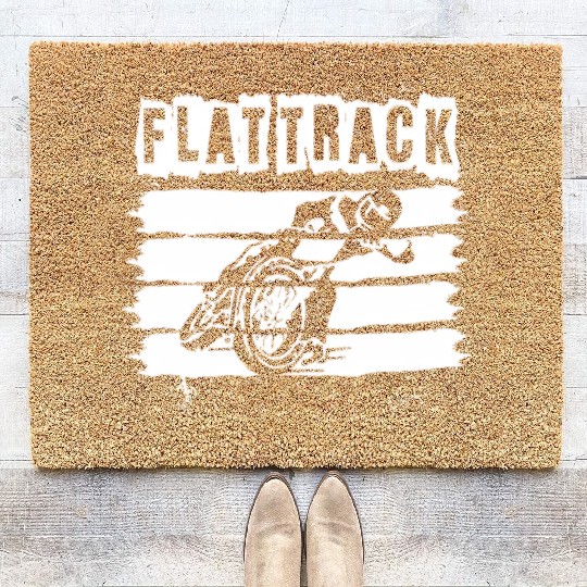 Flat Track Motorcycle Dirt Track Speedway Coir Doormats