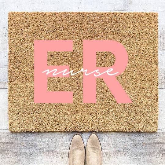 Er Nurse Emergency Room Registered Nurse Coir Doormats