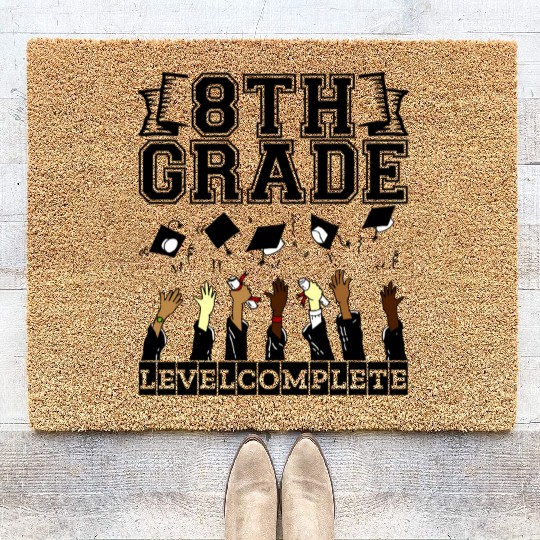 Graduation Her Him 5 Grade Middle School Level Com Coir Doormats
