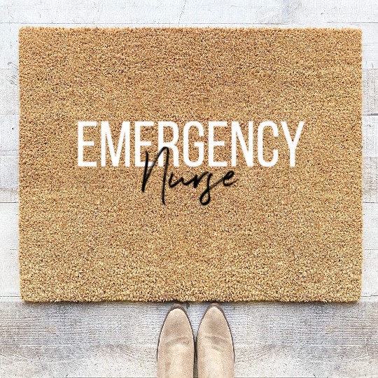 Er Nurse Emergency Room Nurse Registered Nurse Coir Doormats