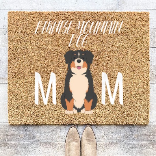 Bernese Mountain Dog Mum Mama Bernese Mountain Dog Coir Doormats