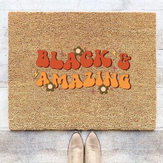 Black And Amazing, Independence Day Coir Doormats