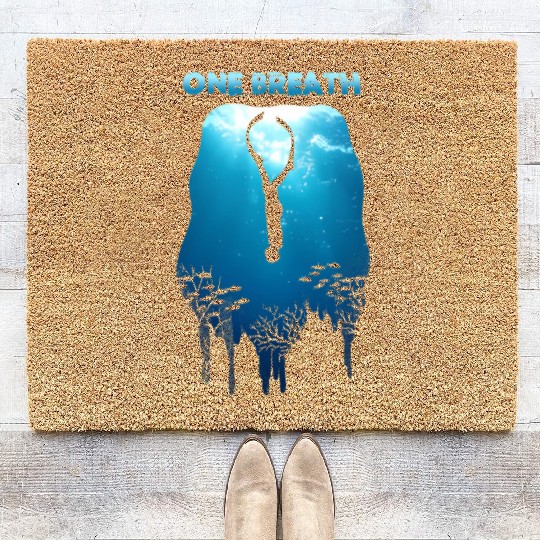 Freediving One Breath Diving Apnea Ocean Free Dive Coir Doormats