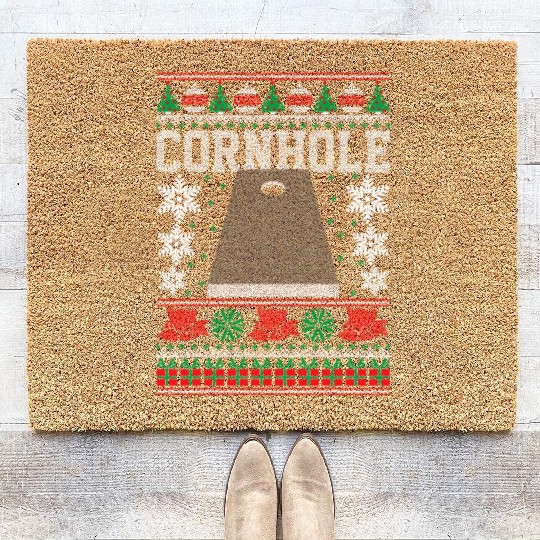 Cornhole Ugly Happy Coir Doormats